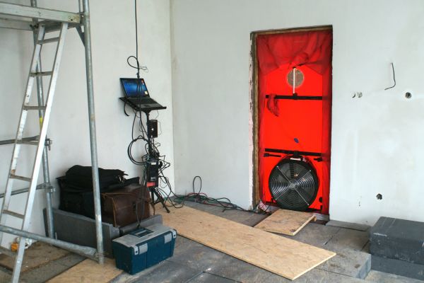 House Blower Door Testing